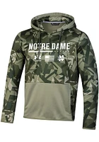 Under Armour Notre Dame Fighting Irish Mens Green Sideline Freedom Hood