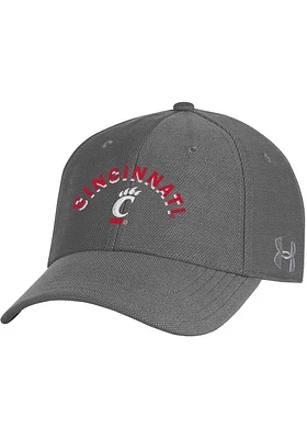 Under Armour Cincinnati Bearcats Mens Grey Script Blitzing 3.0 Stretch Flex Hat