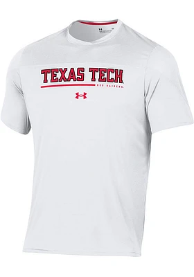 Under Armour Texas Tech Red Raiders White Sideline Training Style Short Sleeve T Shirt
