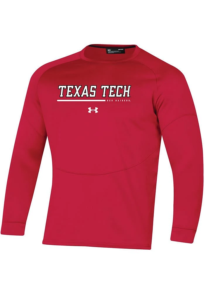 Under Armour Texas Tech Red Raiders Mens Sideline Fleece Long Sleeve Sweatshirt