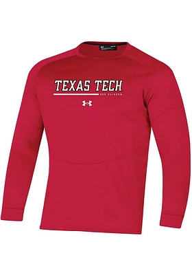 Under Armour Texas Tech Red Raiders Mens Sideline Fleece Long Sleeve Sweatshirt