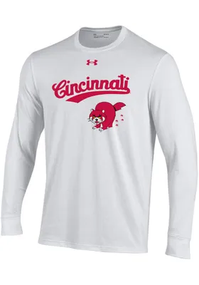 Under Armour Cincinnati Bearcats Retro Bear Cat Logo Long Sleeve T Shirt