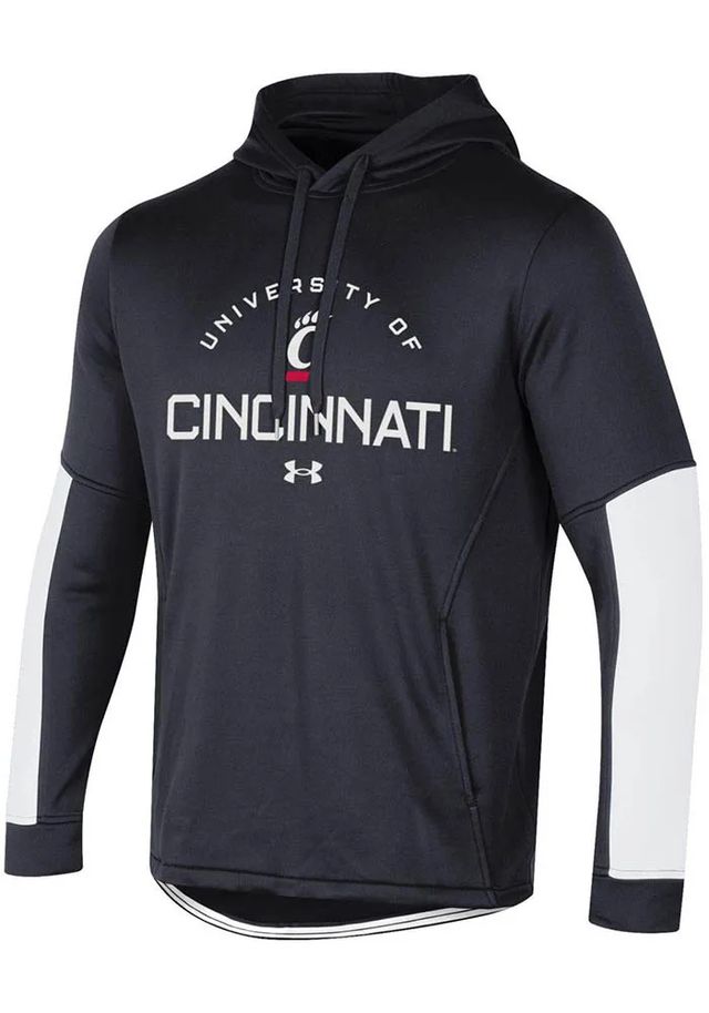 Under Armour Cincinnati Bearcats Mens Black Gameday Tech Terry Hood