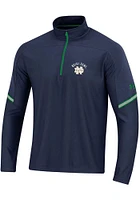 Under Armour Notre Dame Fighting Irish Mens Green Gameday Tech Mesh Long Sleeve Qtr Zip Pullover