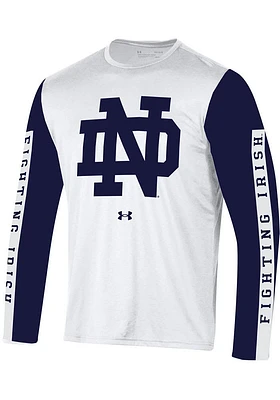 Under Armour Notre Dame Fighting Irish White Gameday Tech Long Sleeve T-Shirt