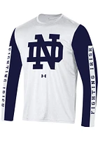 Under Armour Notre Dame Fighting Irish White Gameday Tech Long Sleeve T-Shirt