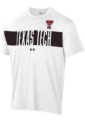 Under Armour Texas Tech Red Raiders White Logo Gameday Short Sleeve T Shirt