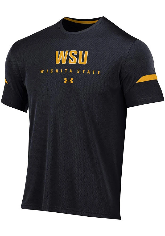 Under Armour Wichita State Shockers Black Gameday Tech Mesh Short Sleeve T Shirt