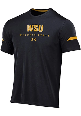 Under Armour Wichita State Shockers Black Gameday Tech Mesh Short Sleeve T Shirt
