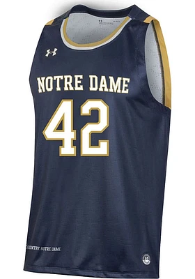 Under Armour Notre Dame Fighting Irish Navy Blue Sleeveless Replica Jersey