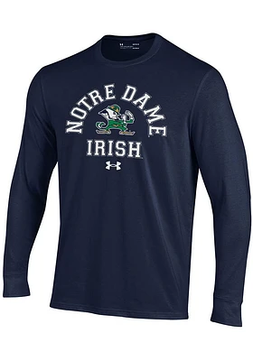 Under Armour Notre Dame Fighting Irish Youth Navy Blue No 1 Long Sleeve T-Shirt
