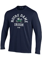 Under Armour Notre Dame Fighting Irish Youth Navy Blue No 1 Long Sleeve T-Shirt