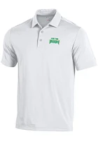 Under Armour Notre Dame Fighting Irish Mens White Wear Green Short Sleeve Polo