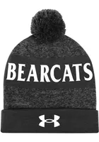 Under Armour Cincinnati Bearcats Black 2022 Sideline GCI Pom Beanie Mens Knit Hat