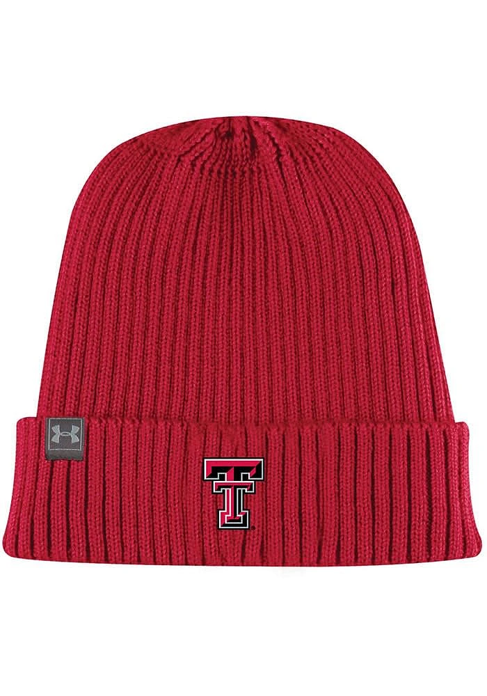 Under Armour Texas Tech Red Raiders Core Beanie Baby Knit Hat - Red