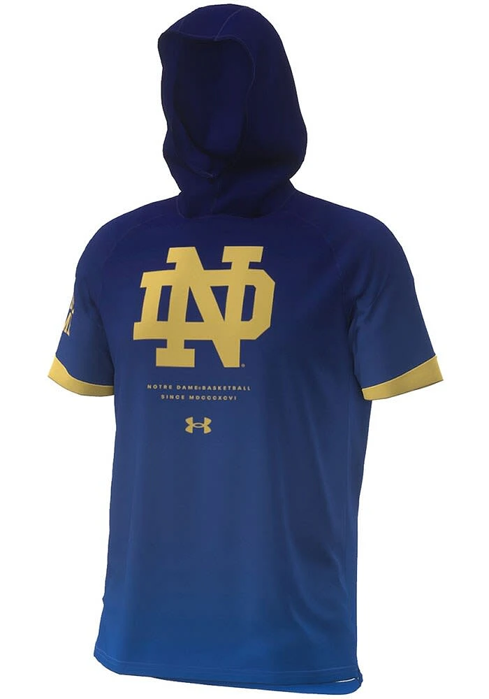 Under Armour Notre Dame Fighting Irish Navy Blue Shooter Shirt Short Sleeve T