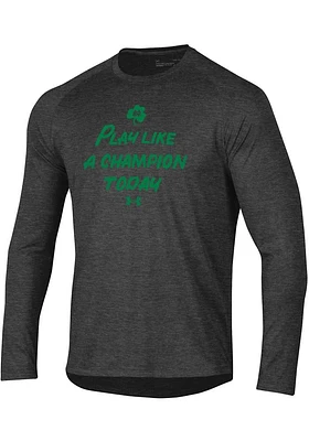 Under Armour Notre Dame Fighting Irish Grey Slogan Long Sleeve T-Shirt