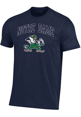 Under Armour Notre Dame Fighting Irish Navy Blue Performance Cotton Short Sleeve T Shirt