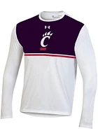 Under Armour Cincinnati Bearcats White Gameday Tech MTO Long Sleeve T-Shirt