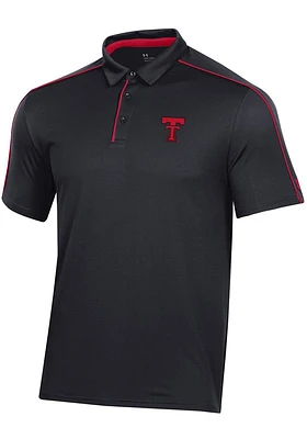 Under Armour Texas Tech Red Raiders Mens Black Gameday Vault Short Sleeve Polo