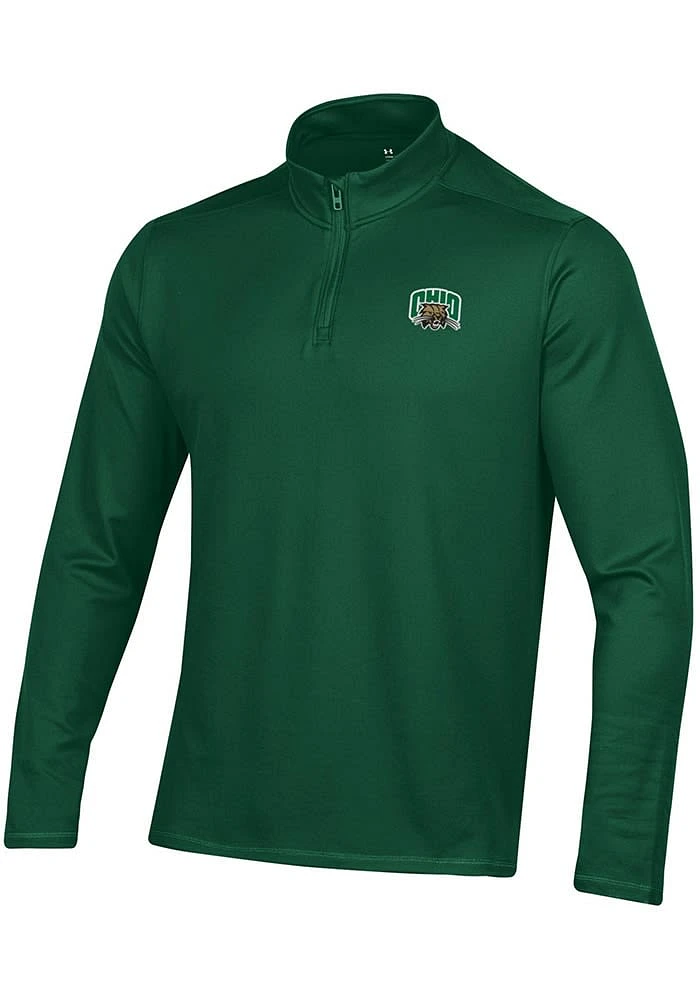 Under Armour Ohio Bobcats Mens Green Gear for Sports (Under Armour) Long Sleeve 1/4 Zip Pullover