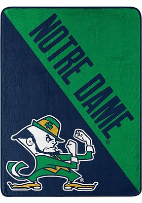 Notre Dame Fighting Irish Halftone 46x60 Raschel Blanket