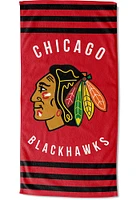 Chicago Blackhawks Stripes Beach Towel