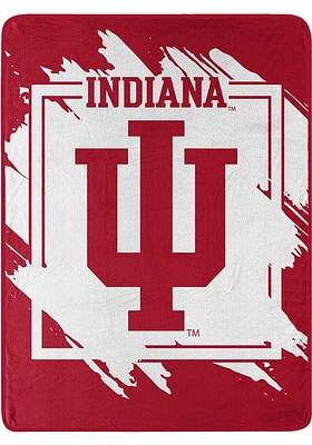 Indiana Hoosiers Dimensional Micro 46x60 Raschel Blanket
