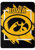 Iowa Hawkeyes Dimensional Micro 46x60 Raschel Throw Blanket - Black