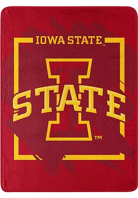 Iowa State Cyclones Dimensional Micro 46x60 Raschel Throw Blanket - Red