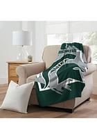 Michigan State Spartans Dimensional Micro 46x60 Raschel Throw Blanket - Green