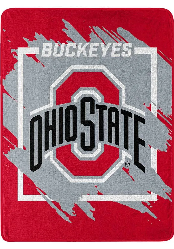 Ohio State Buckeyes Dimensional Micro 46x60 Raschel Blanket