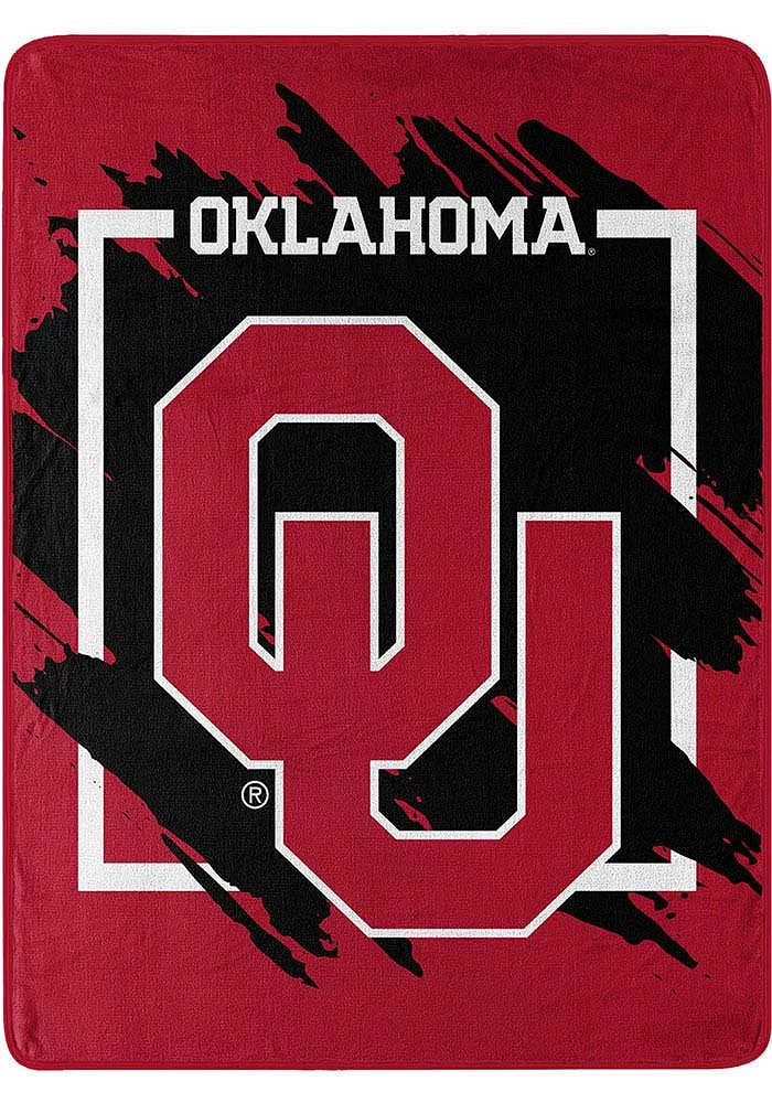 Oklahoma Sooners Dimensional Micro 46x60 Raschel Throw Blanket - Crimson
