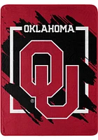 Oklahoma Sooners Dimensional Micro 46x60 Raschel Throw Blanket - Crimson