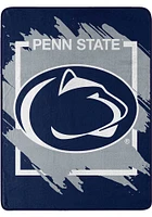 Penn State Nittany Lions Dimensional Micro 46x60 Raschel Throw Blanket - Blue