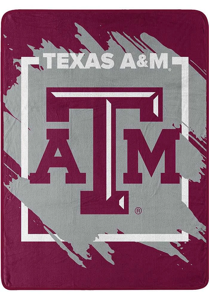 Texas A&M Aggies Dimensional Micro 46x60 Raschel Throw Blanket - Maroon