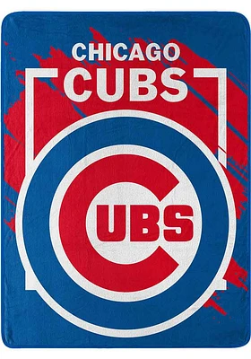 Chicago Cubs Dimensional Micro 46x60 Raschel Throw Blanket - Red