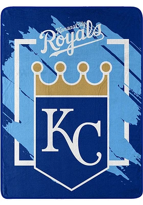 Kansas City Royals Dimensional Micro 46x60 Raschel Throw Blanket - Blue