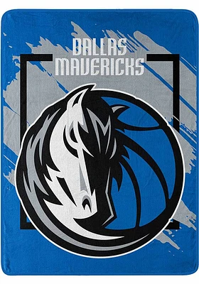 Dallas Mavericks Dimensional Micro 46x60 Raschel Throw Blanket - Blue