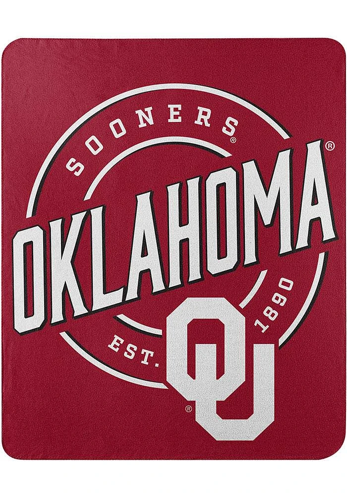 Oklahoma Sooners Campaign Printed Fleece Blanket - Crimson