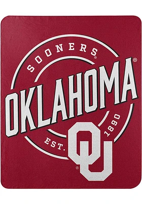 Oklahoma Sooners Campaign Printed Fleece Blanket - Crimson