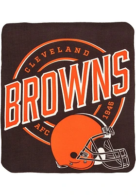 Cleveland Browns Campaign Printed Fleece Blanket - Brown