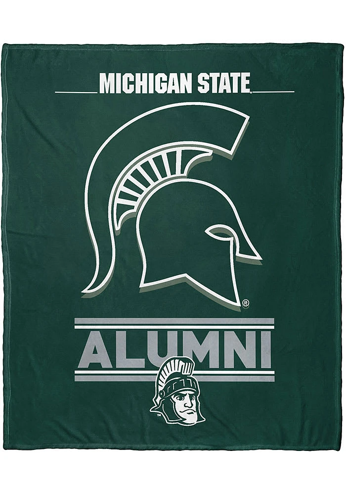 Michigan State Spartans Silk Touch Alumni 50X60 Fleece Blanket - Green