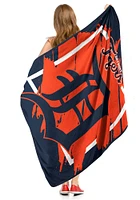 Detroit Tigers Dimensional Micro 46x60 Raschel Throw Blanket - Navy Blue