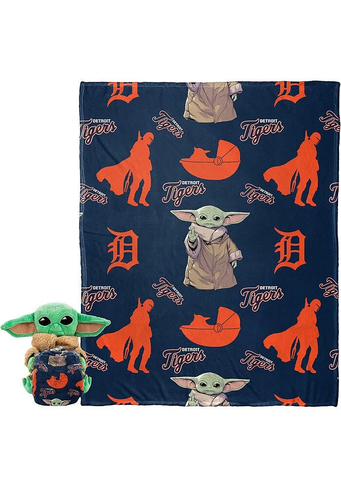 Detroit Tigers The Child Hugger 40x50 Fleece Blanket - Navy Blue
