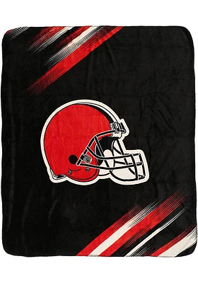 Cleveland Browns Reversible Cloud Raschel Throw Blanket - Orange