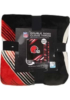 Cleveland Browns Reversible Cloud Raschel Throw Blanket - Orange