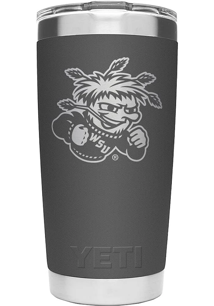Yeti Wichita State Shockers Rambler 20 oz Stainless Steel Tumbler - Grey