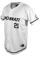 Cal Sefcik  Cincinnati Bearcats Mens White NIL Jersey