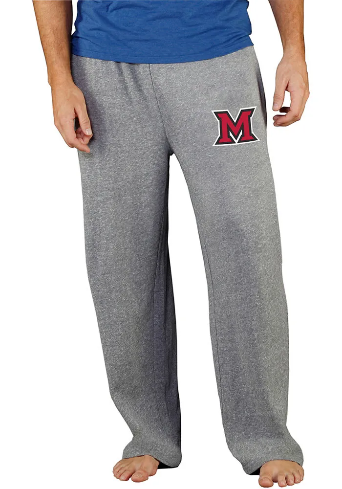 Concepts Sport Miami RedHawks Mens Grey Mainstream Terry Sweatpants